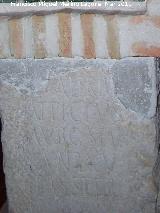 Iglesia de la Magdalena. Lápida romana del ambón
